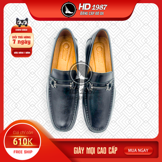 Giày Mọi ( Giày Lười) Có Khoá Ngang Cao Cấp  - Ms 1990