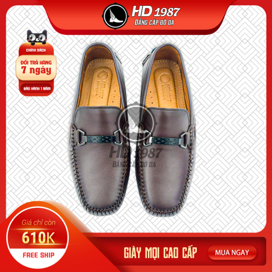 Giày Mọi Cao Cấp HD1987 Khoá Cao Cấp - Ms 1995