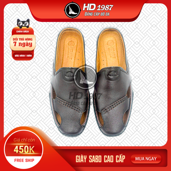 Giày Sabo Da Cao Cấp HD-1987  Hoạ Tiết Độc Quyền - Ms 2010