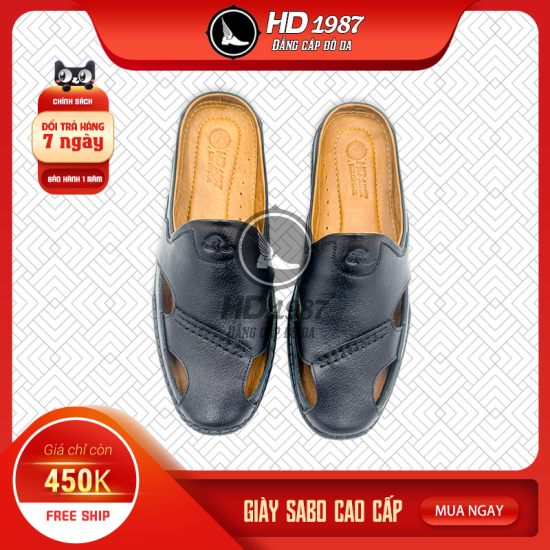 Giày Sabo Da Cao Cấp HD-1987  Hoạ Tiết Độc Quyền - Ms 2010