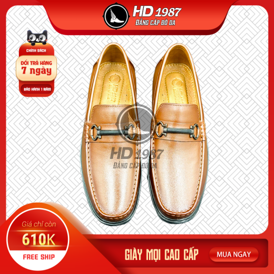 Giày Mọi ( Giày Lười) Có Khoá Ngang Cao Cấp  - Ms 1990