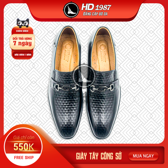 Giày Tây Công Sở  Vân Chiếu Cao Cấp - MS 1992